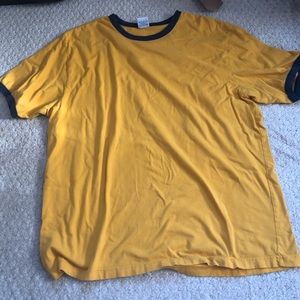 yellow ringer tee